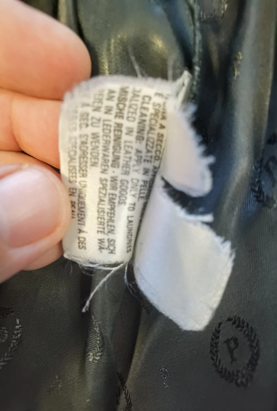 Pollini Damen Lederjacke Echtleder Gr. 42 Schwarz | Wattiert | Original | 798