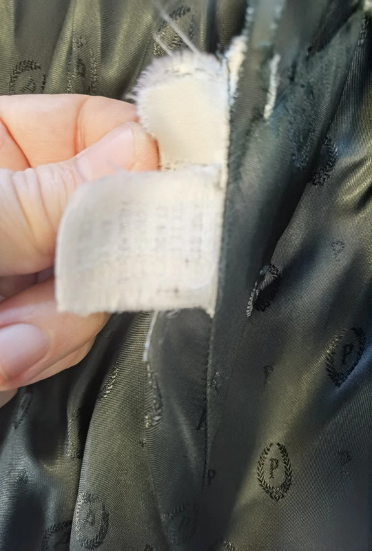 Pollini Damen Lederjacke Echtleder Gr. 42 Schwarz | Wattiert | Original | 798