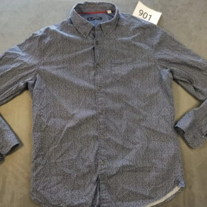 Esprit Originals Herren Hemd Langarm Blau Gepunktet | 901