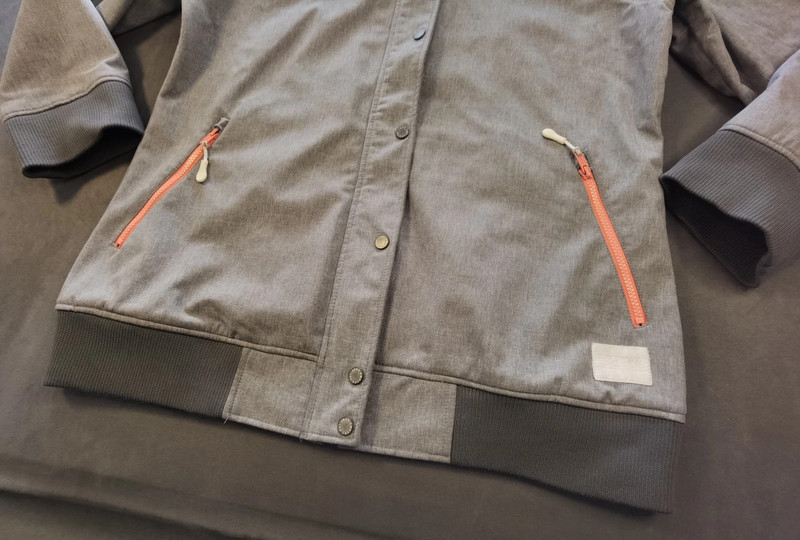 Empyre Herren Winterjacke Kapuzenjacke Grau Orange Wasserdicht Größe XL | 905