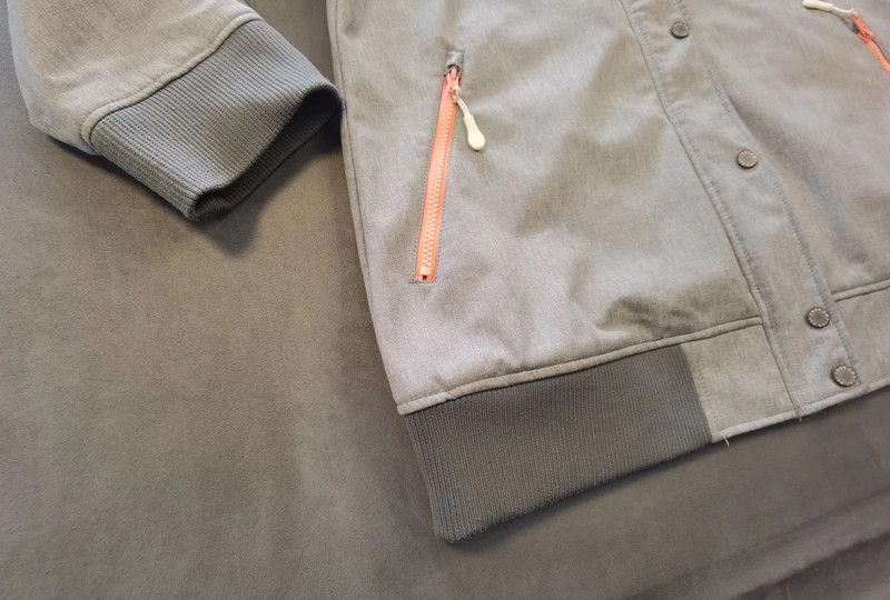 Empyre Herren Winterjacke Kapuzenjacke Grau Orange Wasserdicht Größe XL | 905