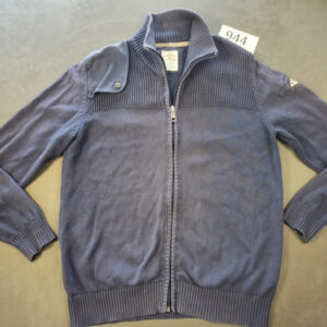 Tom Tailor Herren Strickjacke Blau Größe L Reißverschluss | 944