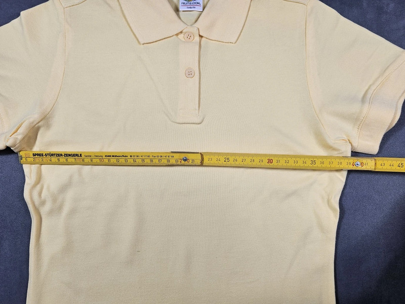 12x Fruit of the Loom Damen Polo Shirt | Größe XS | Gelb | Lady-Fit | Set | 634