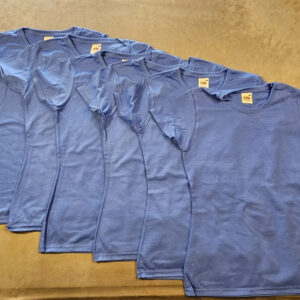 12x Fruit of the Loom Damen T-Shirt | Größe S | Blau | Lady-Fit | Set | 633