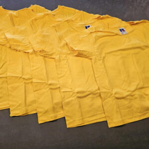 10x Russell Kinder T-Shirt | Größe 116 (5–6 Jahre) | Gelb | Set | 627