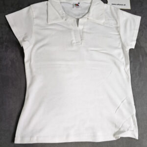 2x Fruit of the Loom Damen Poloshirt | Größe L | Weiß | Lady Fit | Set |