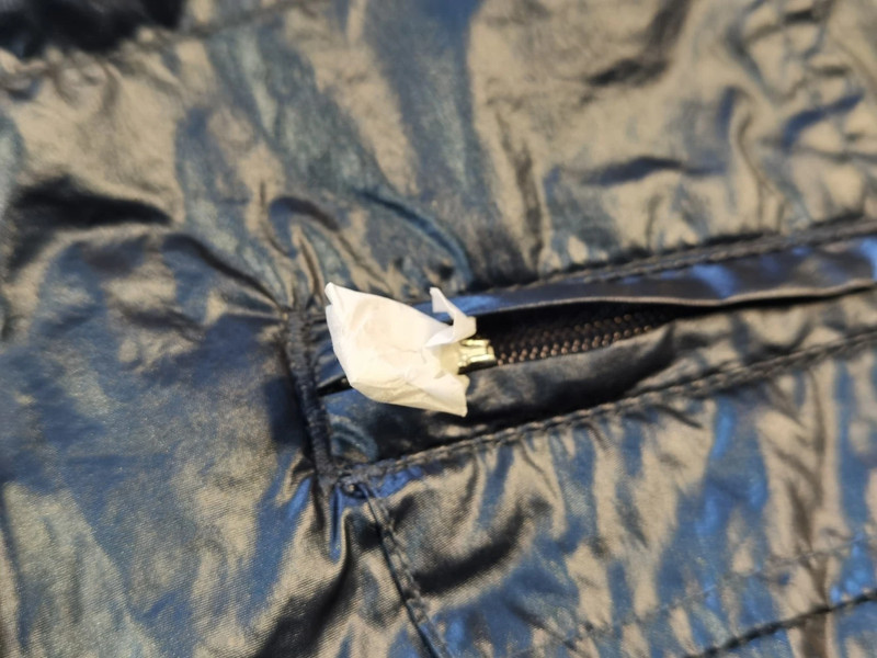 Neu Helena Vera Damen Jacke Mantel Glanzoptik Blau Gr. L/XL| 643