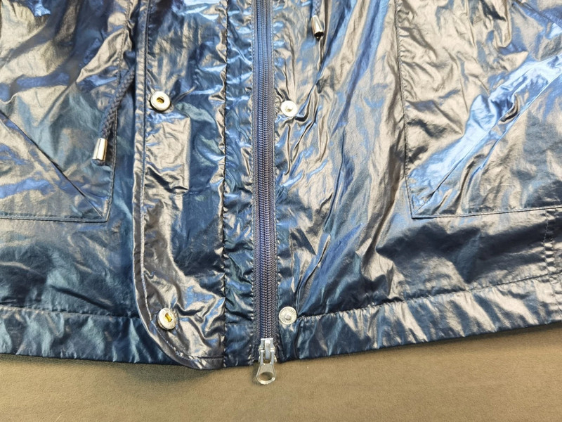 Neu Helena Vera Damen Jacke Mantel Glanzoptik Blau Gr. L/XL| 643