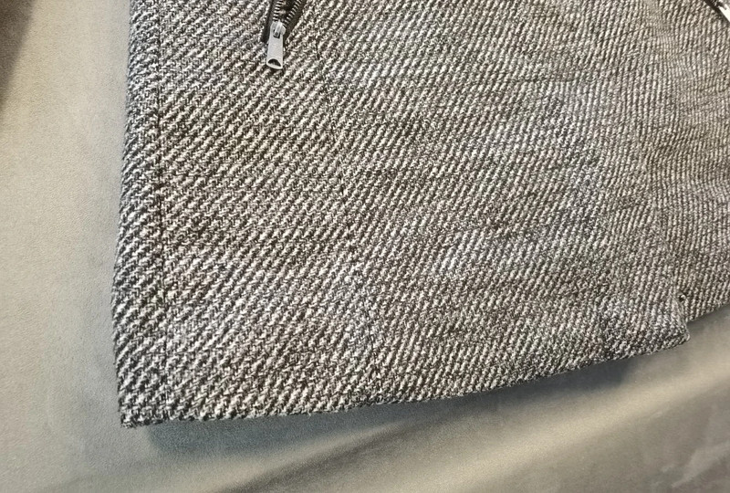 Tom Tailor Damen Wollmantel Grau Meliert mit Kapuze Gr. M | 938