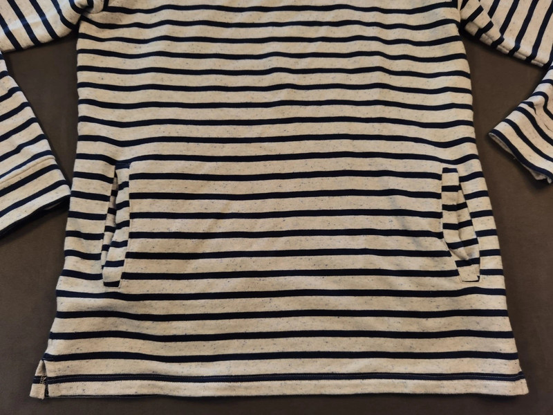 Bask in the Sun Herren Hoodie Gestreift Blau-Weiß Gr. M | 949