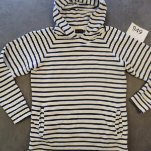 Bask in the Sun Herren Hoodie Gestreift Blau-Weiß Gr. M | 949