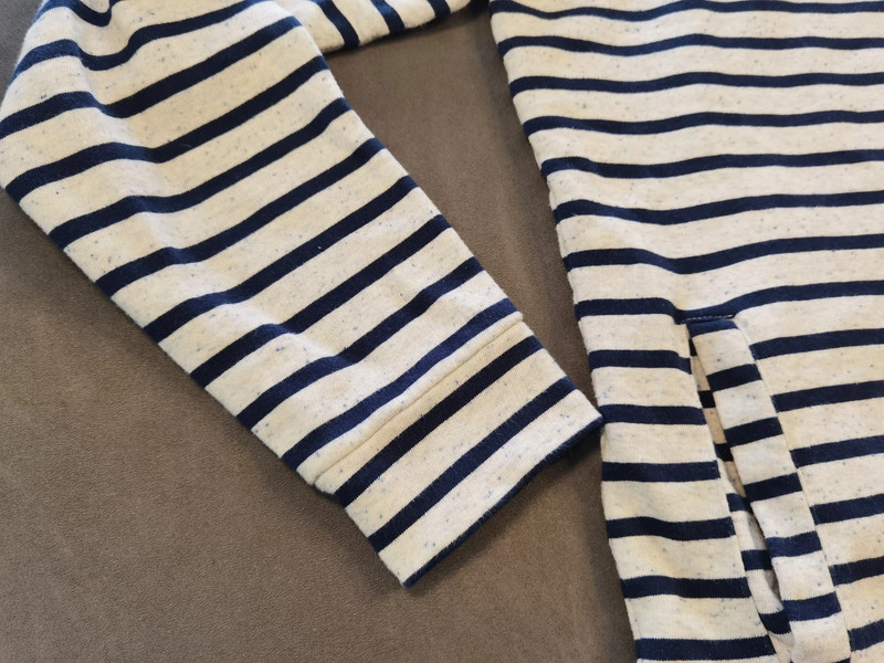 Bask in the Sun Herren Hoodie Gestreift Blau-Weiß Gr. M | 949