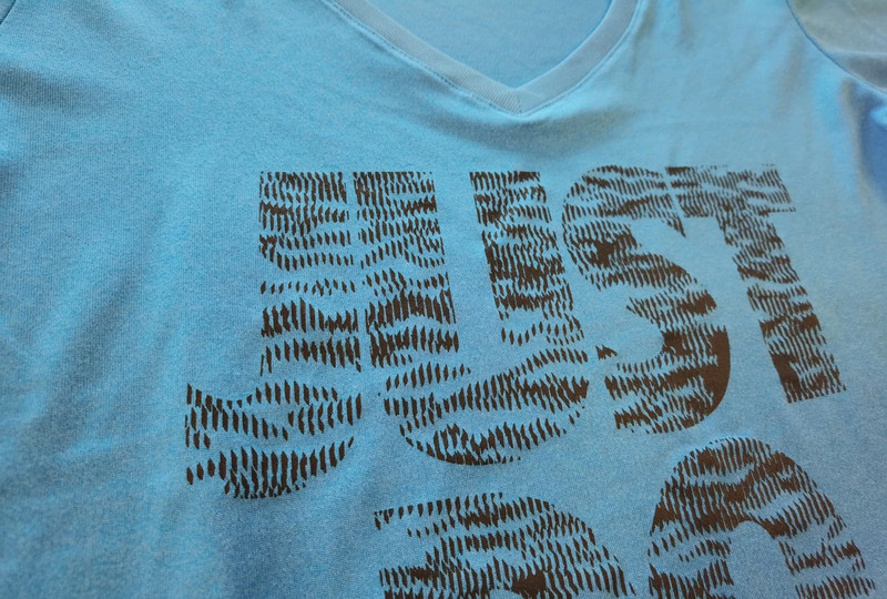 Nike Damen T-Shirt „Just Do It“ Dri-Fit Blau Größe M | 952