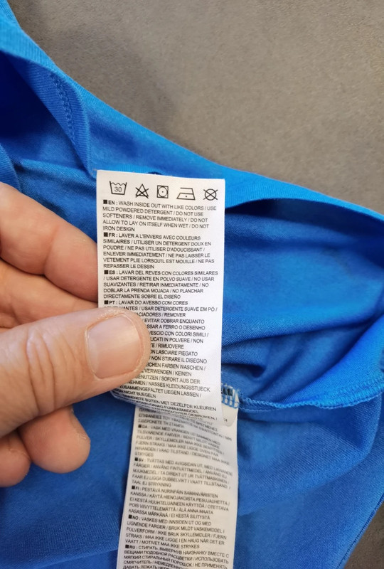 Nike Damen T-Shirt „Just Do It“ Dri-Fit Blau Größe M | 952