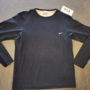 Nike Longsleeve / Langarmshirt Dunkelblau - Größe M - Vintage Look | 954