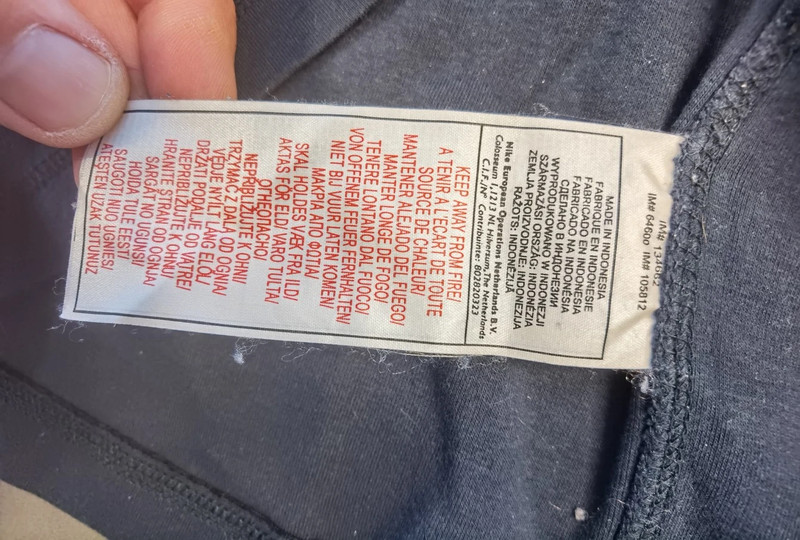 Nike Longsleeve / Langarmshirt Dunkelblau - Größe M - Vintage Look | 954