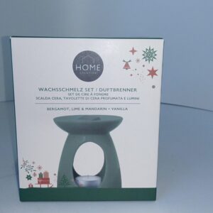 HOME CREATION Wachsschmelz-Set Duftbrenner mit 2 x 35 g Wachs