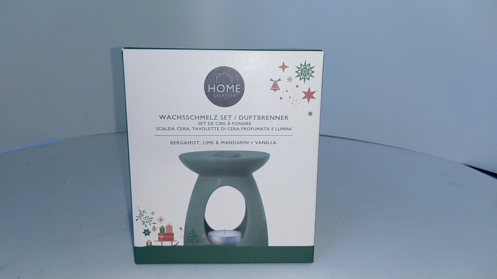 HOME CREATION Wachsschmelz-Set Duftbrenner mit 2 x 35 g Wachs