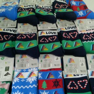 Weihnachtssocken für Damen & Herren – 16 Paar im Größenmix