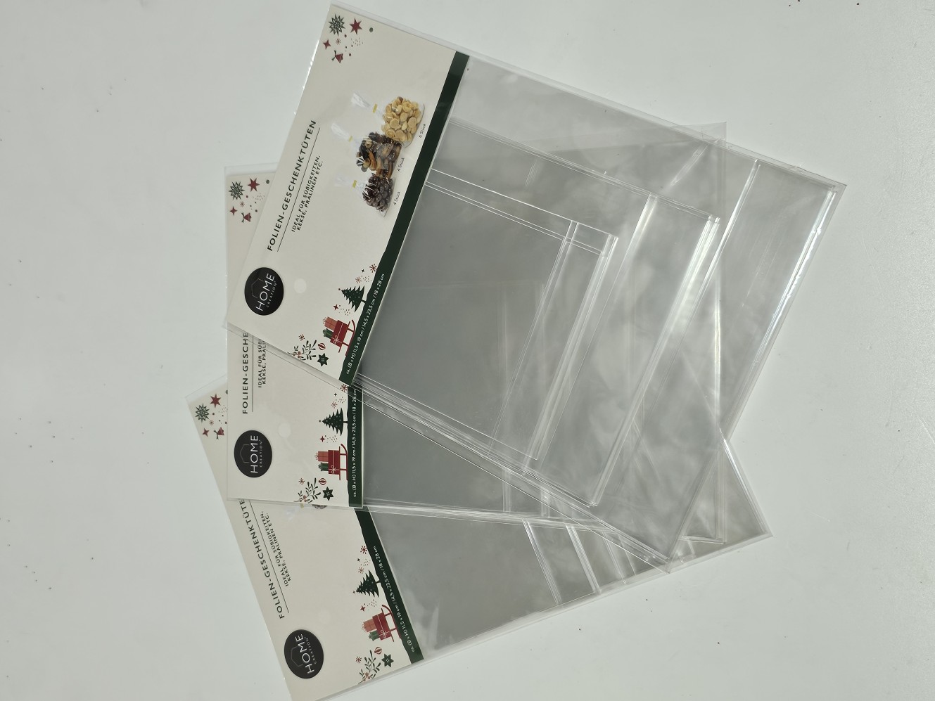 HOME CREATION Folien-Geschenktüten Set – 3 Packungen