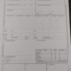 CMR-Frachtbrief Formularsatz selbstdurchschreibend