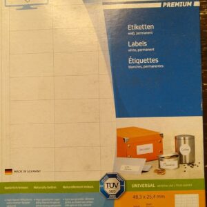 HERMA Premium Universal-Etiketten 4608, 48,3 × 25,4 mm, 8.800 Stück