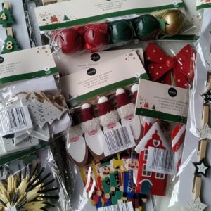 HOME Creation Weihnachtsdeko-Sortiment mit 24 Artikeln – Neu