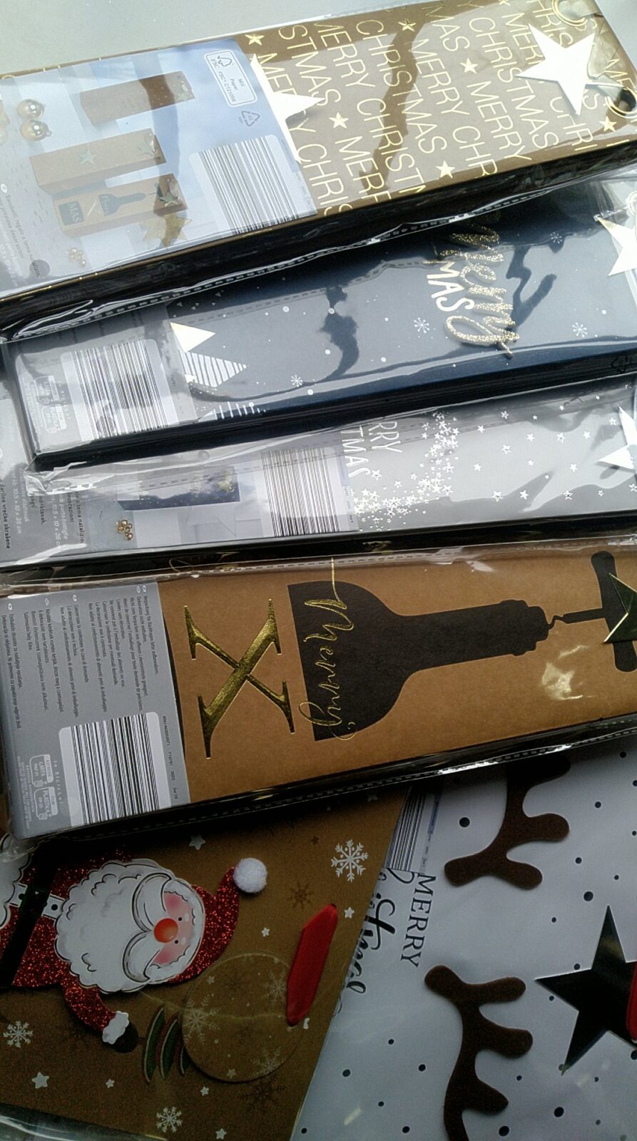 Weihnachtliche Geschenktaschen-Box – verschiedene Designs und Größen