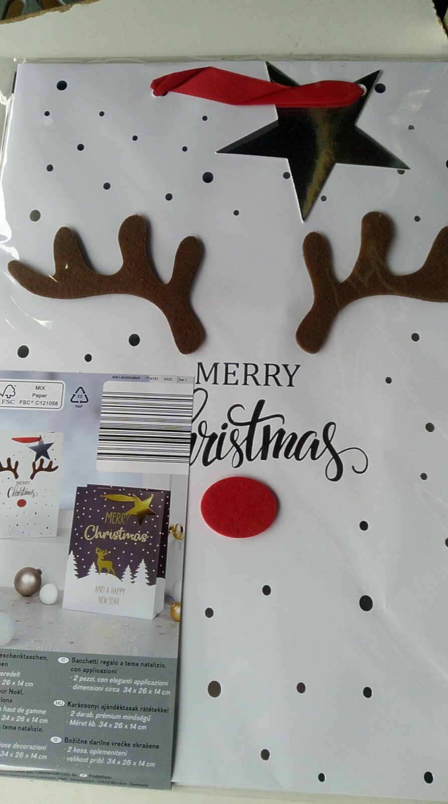 Weihnachtliche Geschenktaschen-Box – verschiedene Designs und Größen – Bild 4