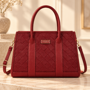 Diana & Co Firenze Damen-Handtasche DHU113-7 Bordeaux 32 cm