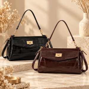 Coconuda Damen-Handtasche 23308 in Kroko-Optik, 35 × 12 × 18 cm
