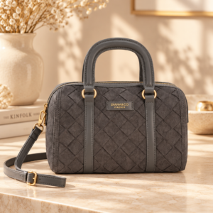 Diana&Co Firenze Damen-Handtasche DHJ113-4 in Rauchgrau