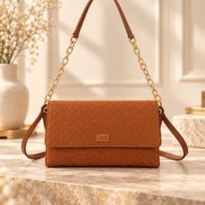 Mariella Burani Damen-Umhängetasche MB041 Braun 28 × 6 × 16 cm