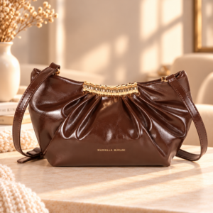 Mariella Burani MB031 Damen-Umhängetasche Braun 30 × 8 × 14 cm